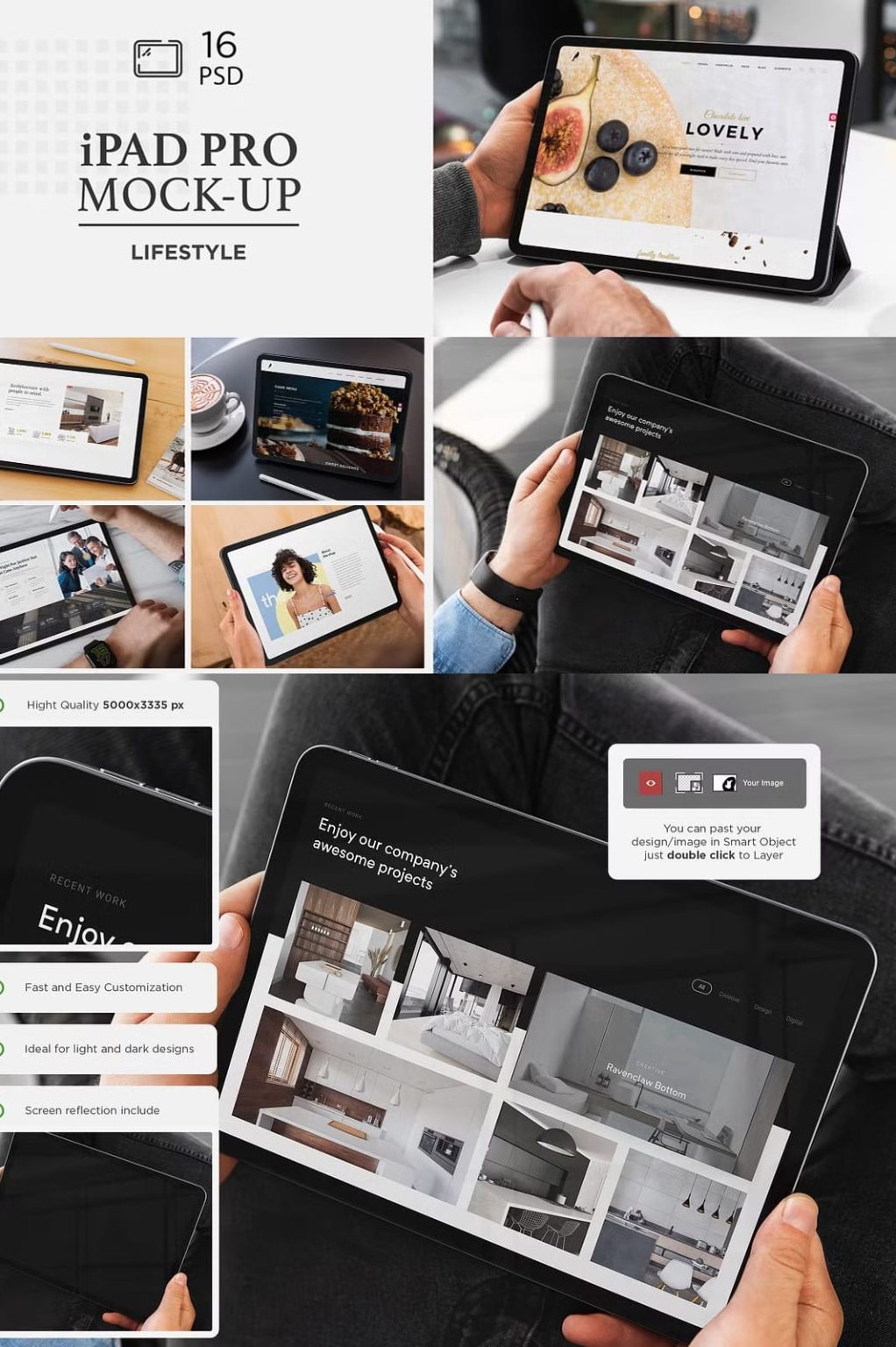 iPad Pro Responsive Mock-Up - The Danny - Mockup Design Resources