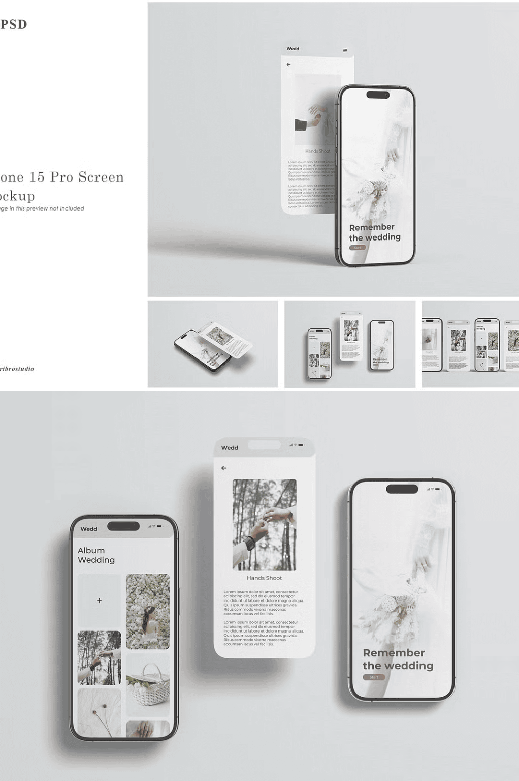 Phone 15 Pro Screen Mockup - The Danny - Mockup Design Resources