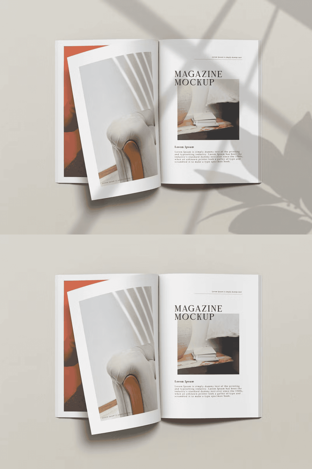 A4 Magazine Mockup Top View - The Danny - Mockup Design Resources