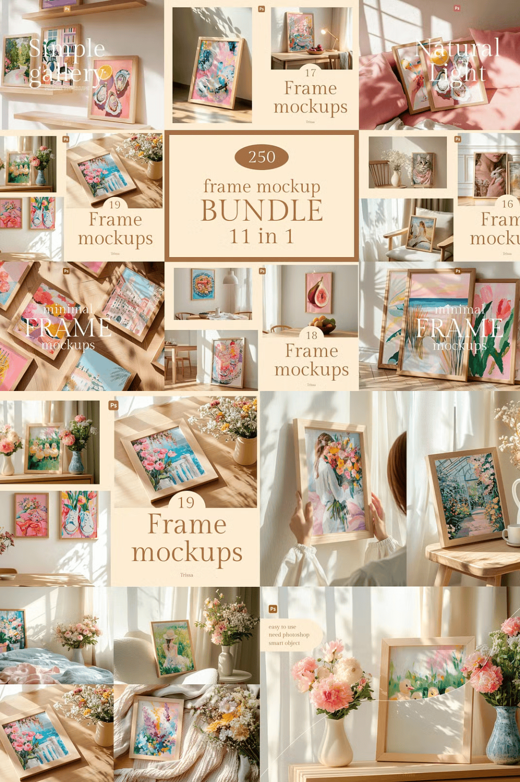 Frame Mockup Bundle — 250 Mockups - The Danny - Mockup Design Resources